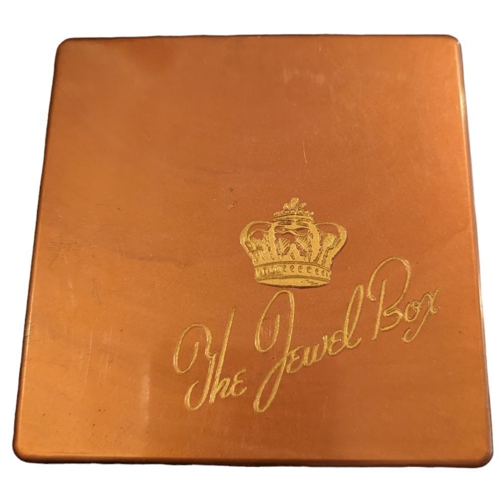 Vintage Steeds The Jewel box copper color coaster set